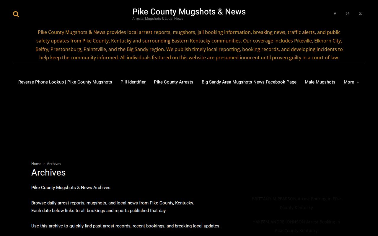 Pike County Mugshots and News archive navigation