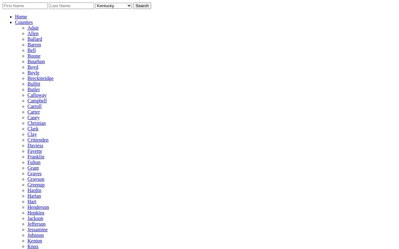 Unofficial Arrests.org Pikeville Police agency filter page